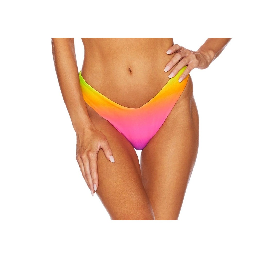 Beach Riot Camila Bikini Bottoms‎ Large Neon Ombre Miami Cheeky NWT